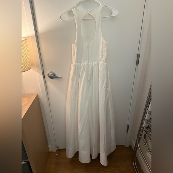 BHLDN High Neck Satin Duchess A-Line Midi Dress XS - Picture 6 of 6